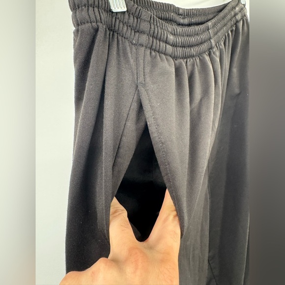Adidas Track Pants Mens M Black Dark Green Baggy Cargo Pocket 90s Y2K - Picture 4 of 11